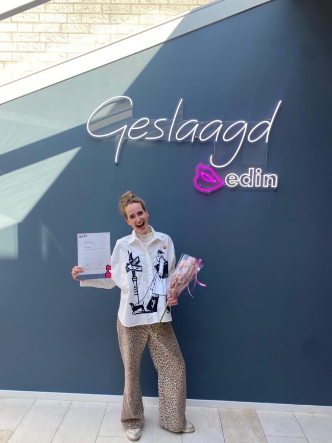 Fabiënne is geslaagd voor haar opleiding
